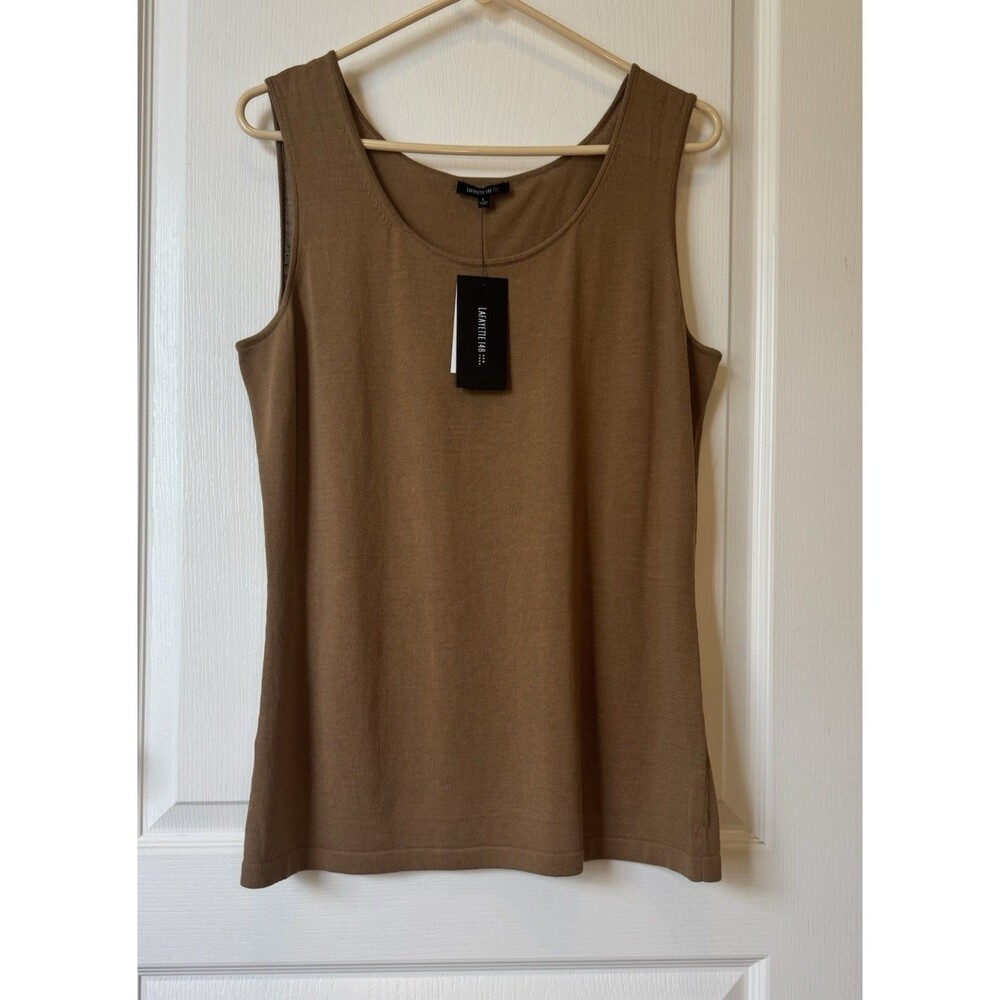 NWT Lafayette 148 Women’s Top Scoop Neck Sleeveless Size Large
